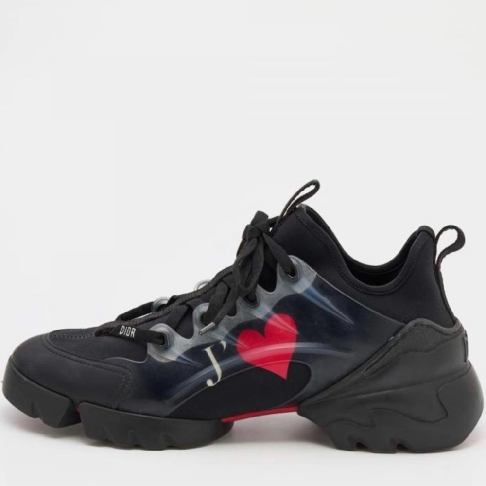 Dior D-connect “Je T’aime” neoprene sneakers